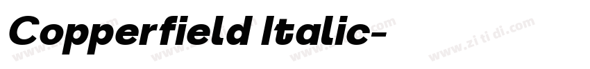 Copperfield Italic字体转换